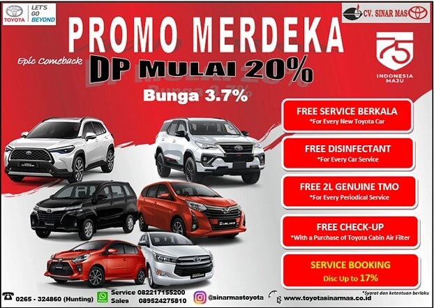Promo Merdeka DP Mulai 20%