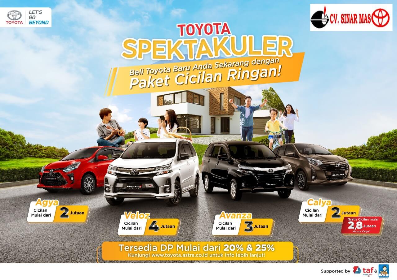 Toyota Spektakuler, Beli Mobile Toyota baru sekarang dengan cicilan ringan.